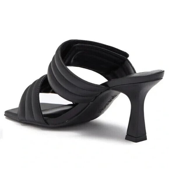 ABOUND BNWT "Qarly" Quilted Heel Sandal Black Sz 6 Slide New - Picture 9 of 9